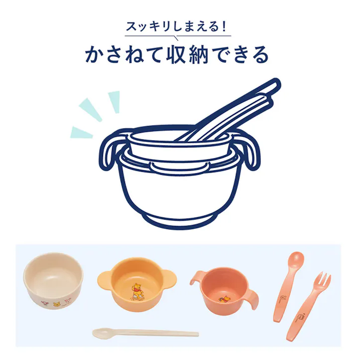 【3点まとめ買い】コンビ くまのプーさん スタートセット × 3点 くまのプーさんデザインで楽しくお食事を♪ はじめての離乳食に!少量からすぐに使えてずっと活躍の6点セット! 【送料込み】