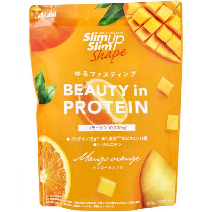 ※スリムアップスリムシェイプ BEAUTY in PROTEIN マンゴーオレンジ 300g × 1点 ゆるファスティング 【送料込み】