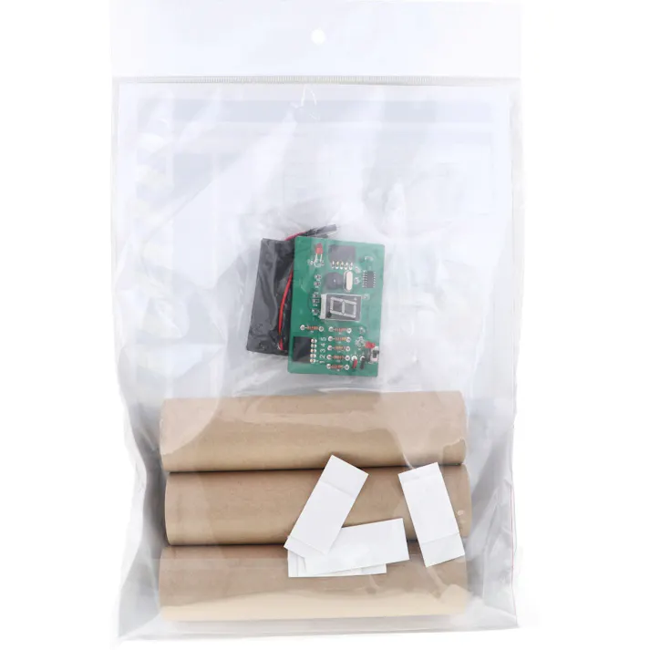 【2点まとめ買い】ドキドキ!わくわくタイマー工作キット 基板組立済 1セット × 2点 カウントダウンタイマー! 10秒~5分の4パターン! 【送料込み】