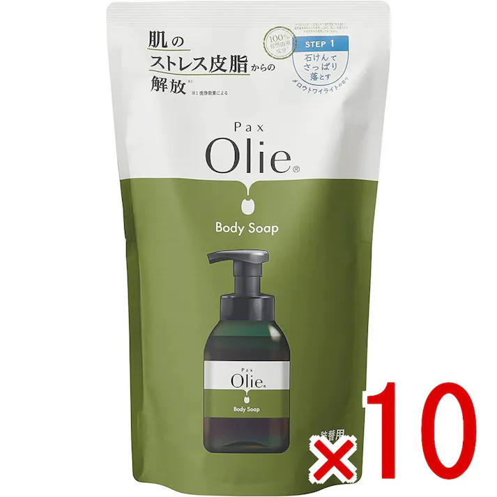 【10点まとめ買い】パックスオリー ボディーソープ メロウトワイライトの香り 詰替用 400mL × 10点 肌のストレス皮脂からの解放! 泡で出てくる、100%自然由来成分の石けんボディーソープです。 【送料込み】