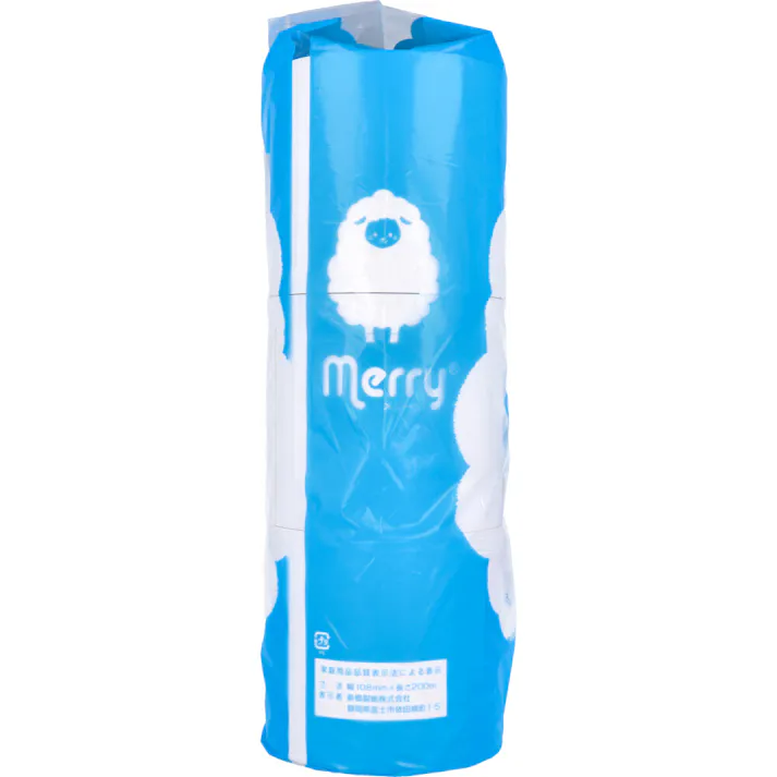 【2点まとめ買い】トイレットペーパー 芯無メリー シングル 200m×6ロール入 × 2点 薬品の使用を最小限にした安心設計です。 ワンタッチホルダーでも使用できる長尺巻のトイレットペーパーです。 【送料込み】