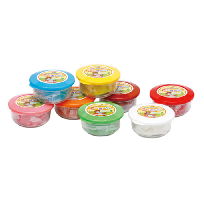 【3点まとめ買い】ギンポー こむぎんちょ 8色セット × 3点 はじめてのねんどあそびにおすすめ! こむぎ粘土8色タイプ。原料が小麦粉・水・食塩でお子様が間違って口に入れても安心な粘土です。 【送料込み】