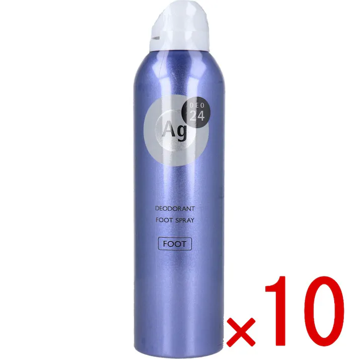 【10点まとめ買い】エージーデオ24 フットスプレー h 薬用 足用 無香料 142g × 10点 足指ニオイ菌を断つ! ムレ防止!ずーっとにおわない! 【送料込み】