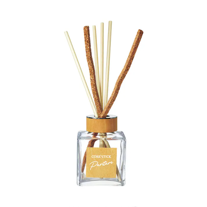 【3点まとめ買い】Sukki-ri! CORK+STICK REED DIFFUSER Puriture 木漏れ日の中で 100mL × 3点 いやしの香り最後まで最長3.5カ月 樹脂製スティックと最後までしっかり香りを広げるコルクスティックを採用。 【送料込み】
