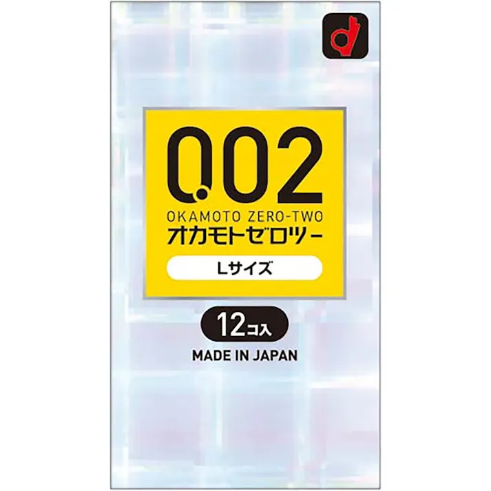 オカモトゼロツー Lサイズ 0.02コンドーム 12個入 × 1点 均一なうすさ0.02ミリ台 【送料込み】