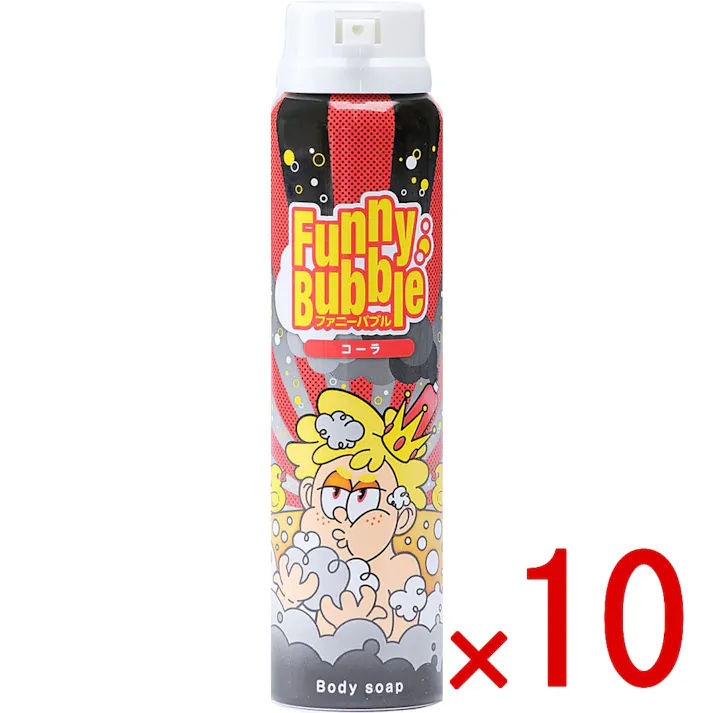 【10点まとめ買い】TENEI ファニーバブル コーラ 100g × 10点 あそんであらえるボディーソープ! しっとり保湿処方★ 【送料込み】
