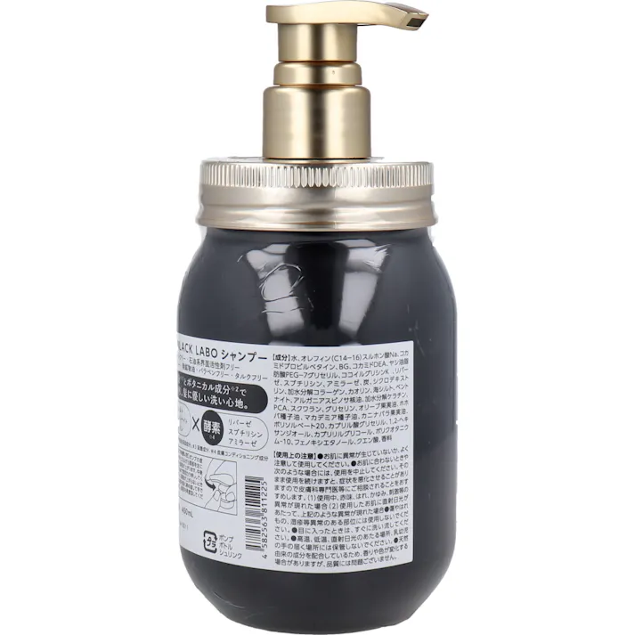 【3点まとめ買い】アミノフレグランス BLACK LABO シャンプー 450mL × 3点 炭+泥で、磨く、頭皮♪ 頭皮・毛髪の汚れゴッソリ! 【送料込み】