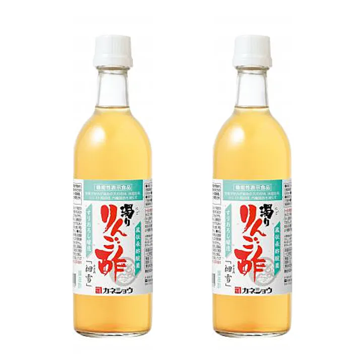 青森の味!蔵伝承酢酸菌 濁り りんご酢 「細雪」 500ml 2本