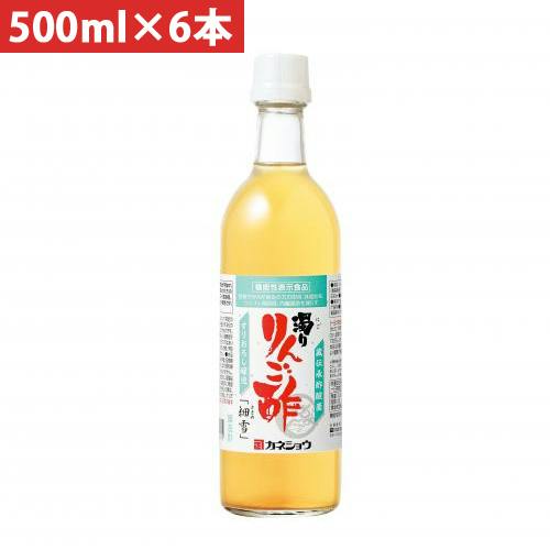 青森の味！蔵伝承酢酸菌 濁り りんご酢 「細雪」 500ml 6本 | 飲料・水