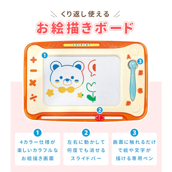 キッズ 電子ピアノ トイピアノ 幼児 鍵盤モード 1KEYモード 音感教育 音楽 おもちゃ おえかきボード マグネット 2way デスク 男の子 女の子 3歳 4歳 5歳 知育 創造力 室内遊び スライドバー ペン付き 誕生日