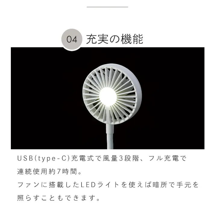ハンディファン 首掛け 小型扇風機 携帯扇風機 首掛け扇風機 ネックファン モバイルバッテリー 4000mAh 大容量 ネッククーラー ネックファン 手持ち扇風機 ハンディファン クリップ式 熱中症対策 ミニ扇風機