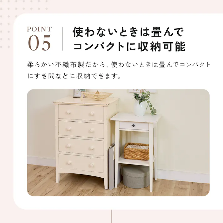 【Snimuクローゼット収納ボックス ハンガー収納 <お得な4個セット>】 ちあふる ハンガー ピンチ 洗濯ネット ランドリー用品 クローゼット すき間収納 フタ付き JAN:4989409104891