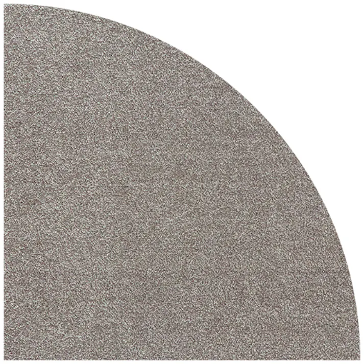 【4枚入】 50×50cm 1/4円形 ペット おすすめ ラグタス タイルラグ サークルパーツ すべり止め 付き 洗える タイルカーペット 子犬 子猫 老犬 シニア (グレー)