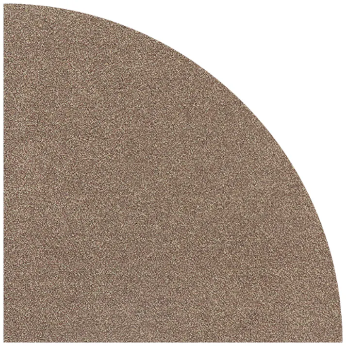【4枚入】 50×50cm 1/4円形 ペット おすすめ ラグタス タイルラグ サークルパーツ すべり止め 付き 洗える タイルカーペット 子犬 子猫 老犬 シニア (ブラウン)