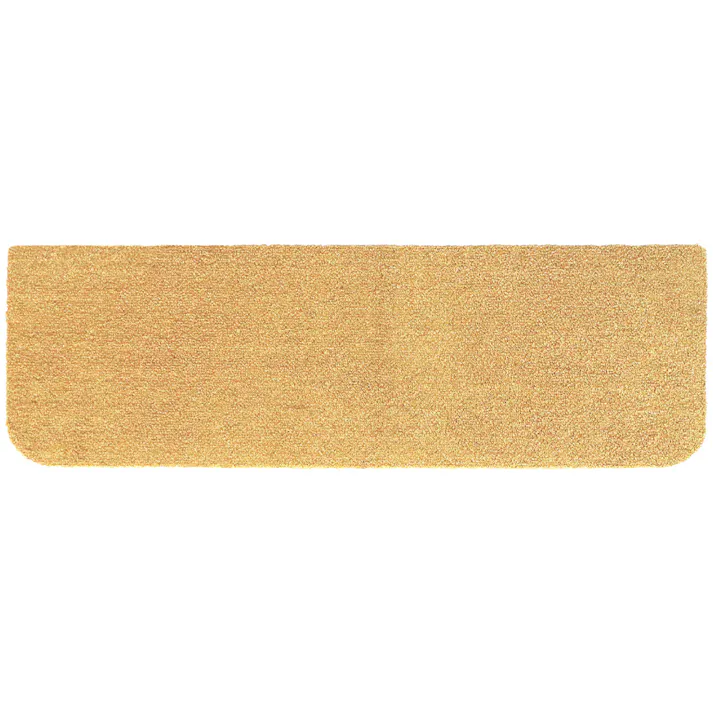 【4枚入】 70×22cm ペット おすすめ ラグタス 階段マット ワイド すべり止め 付き 洗える 子犬 子猫 老犬 シニア (イエロー)肉球刺繍なし