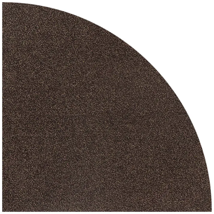 【4枚入】 50×50cm 1/4円形 ペット おすすめ ラグタス タイルラグ サークルパーツ すべり止め 付き 洗える タイルカーペット 子犬 子猫 老犬 シニア (ダークブラウン)