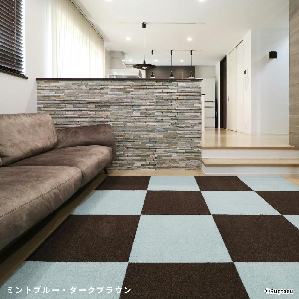 4枚入】 50×50cm ペット おすすめ ラグタス タイルラグ スクエア