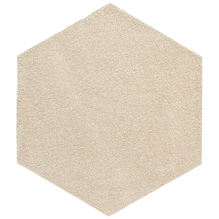 【4枚入】 50×43cm ペット おすすめ ラグタス タイルラグ ヘキサゴン すべり止め 付き 洗える タイルカーペット 六角形 子犬 子猫 老犬 シニア (ベージュ)