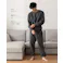 【土日限定10%OFFセール!】スウェット 裏起毛 パジャマ メンズ 上下セット 秋冬 ルームウェア 部屋着 防寒 ゆったり 裏フリース 男女兼用 チャコールグレー S