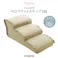 大人かわいい フリル付きベロアペットステップ 3段【Chammy -チャミー-】/色:ベージュ ドッグステップ ペットステップ 小型犬 ステップ 老犬 階段 北欧 ペット用品 犬 ソファ 昇り降り フリル付き/お客様組立て【送料込み】