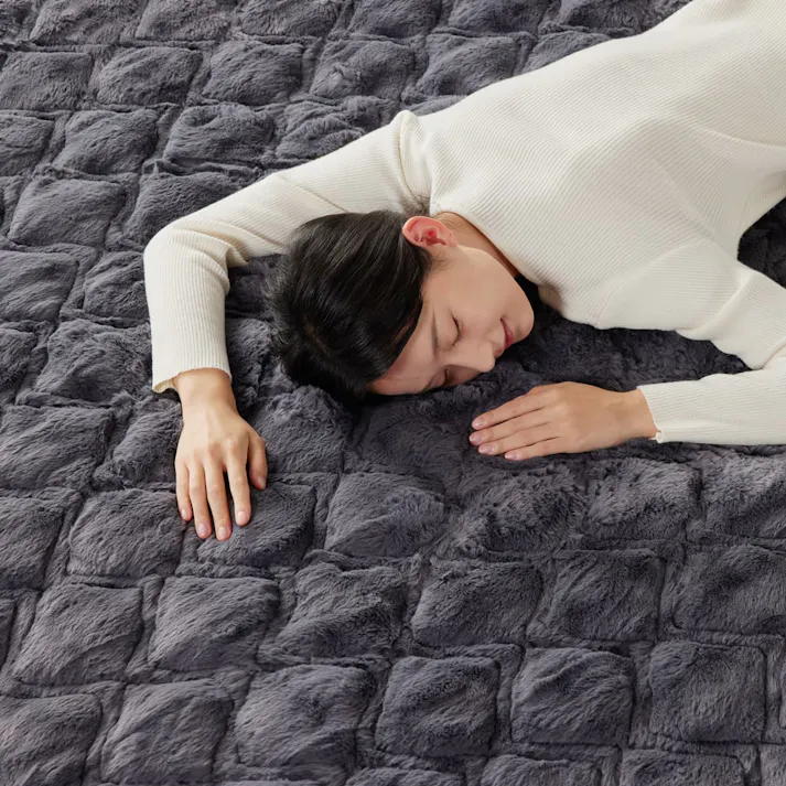 快眠タイムズ エアロゲル敷きパッド キング ブラウン