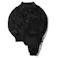パジャマ メンズ 【爆暖パジャマ】 ハイネック 冬 静電気防止 もこもこ ファーリーフリース 首までたっぷりあたたか 男女兼用 ブラック M