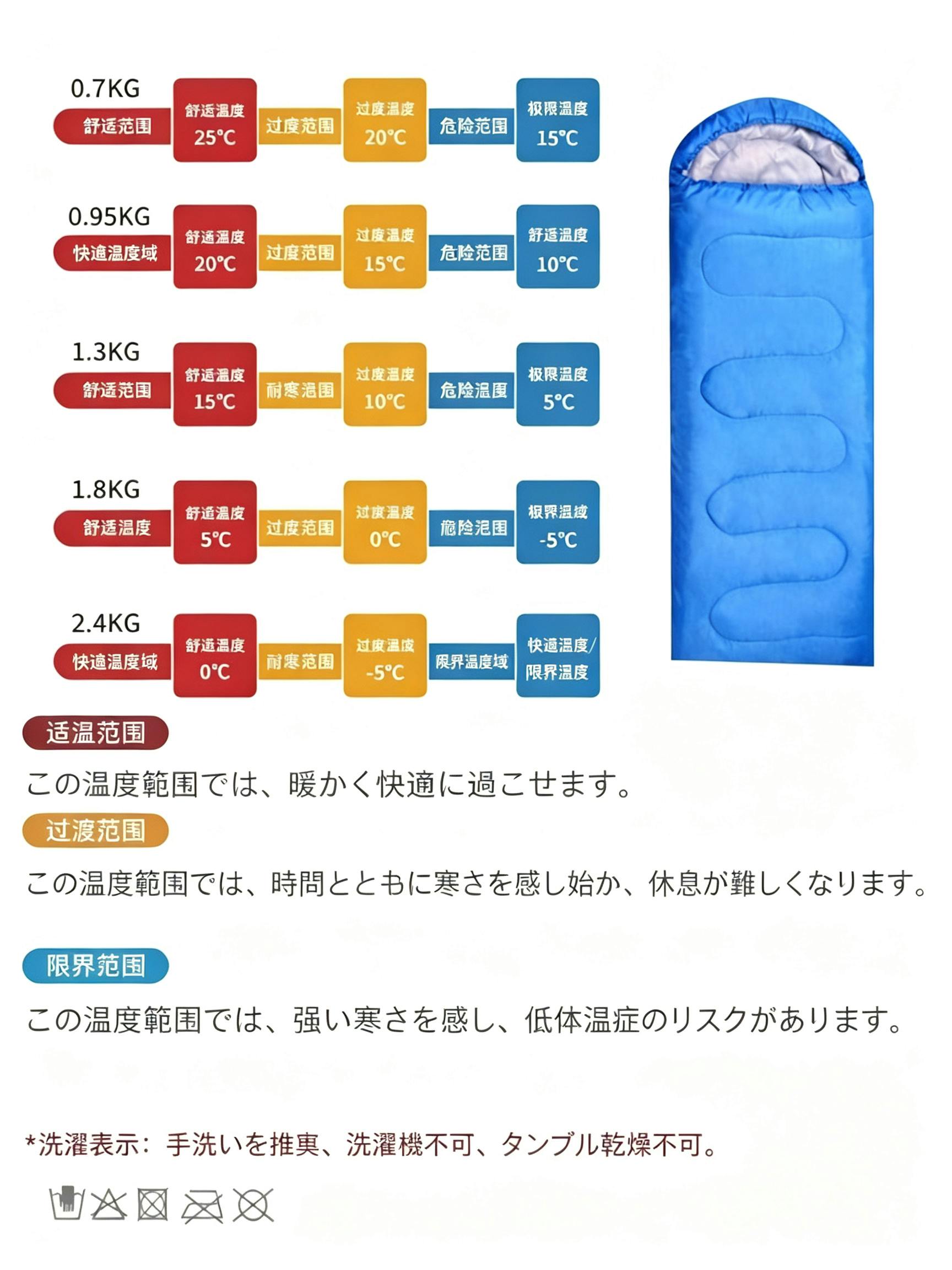 封筒型寝袋 アウトドア寝袋 キャンプ寝袋 連結可能 コンパクト収納