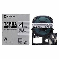 テプラPROテープカートリッジ 透明ラベル 黒文字 4mm ST4K | 文房具