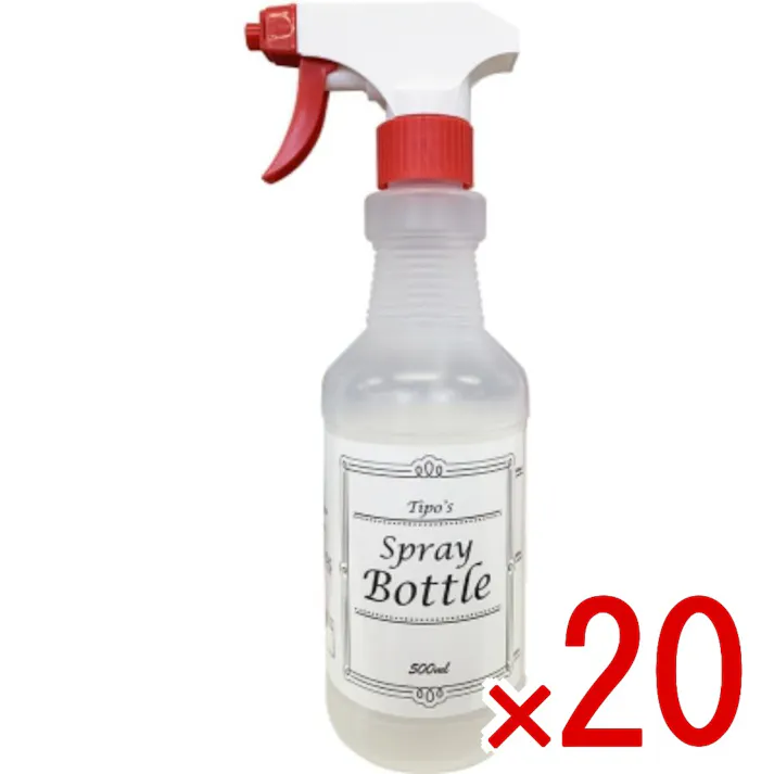 【20点まとめ買い】泡でも使えるスプレーボトル × 20点 友和 泡でも霧でも使える詰め替え用スプレーボトル。 中身の見える透明容器。余裕の500ml容器。色々な用途におつかいいただけます。泡でも霧でも使える両用タイプ。 【送料込み】
