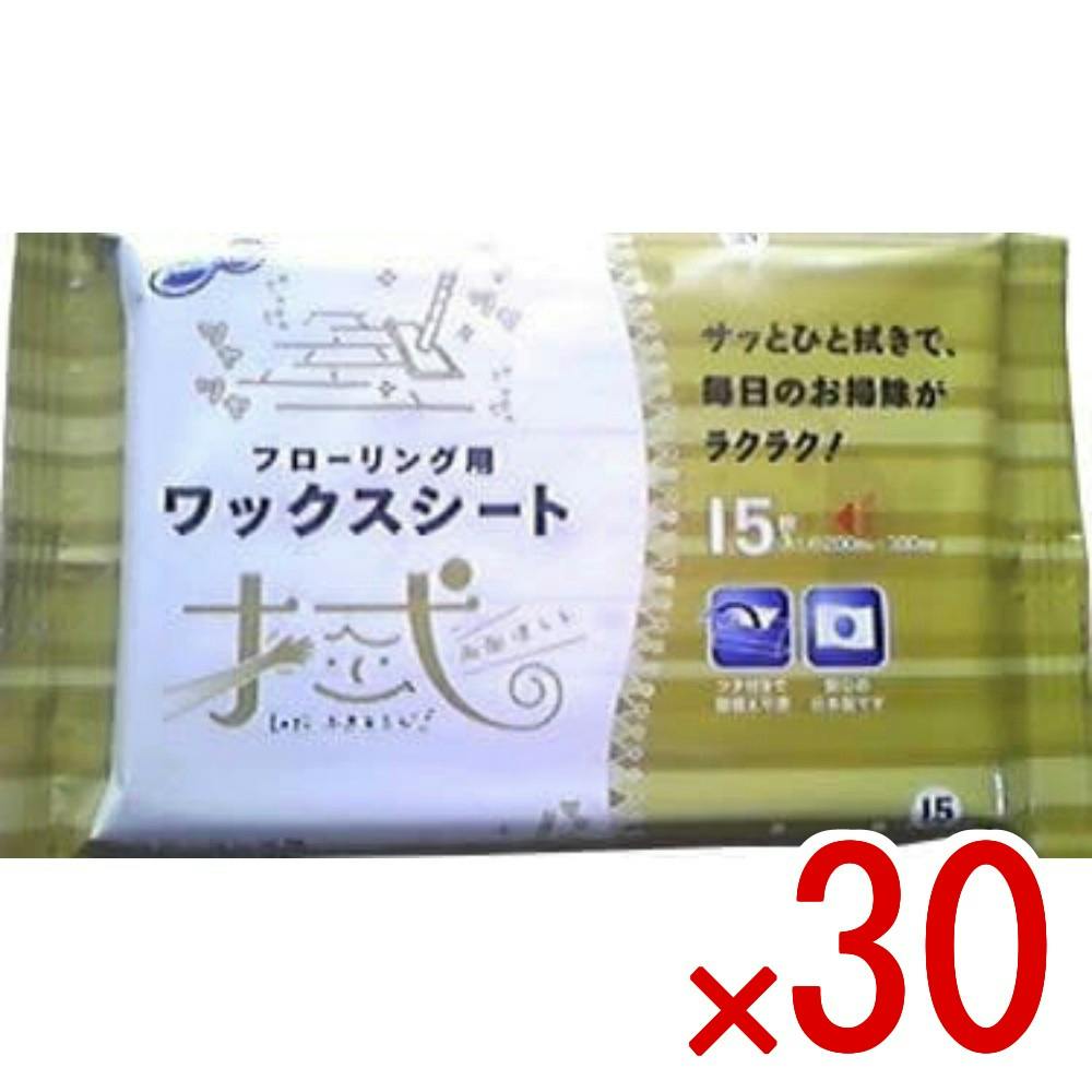 30点まとめ買い】ラク楽LIFE フローリング用ワックス × 30点 昭和紙工