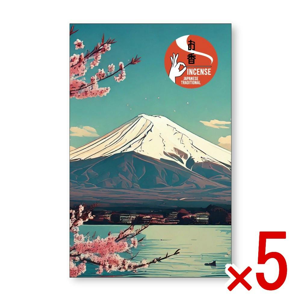 5点まとめ買い】お土産インセンス 白檀の香り 富士山 × 5点 日本香堂