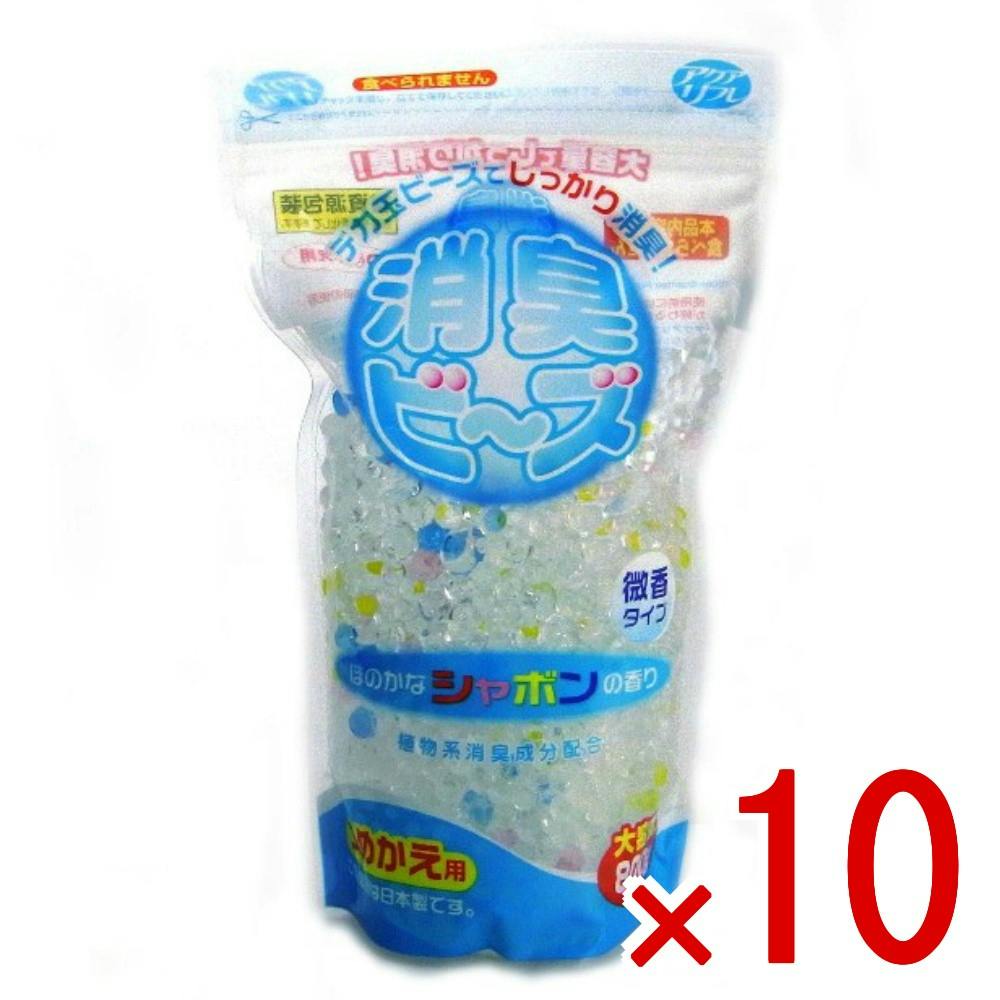 10点まとめ買い】アクアリフレ 消臭ビーズ シャボン 詰替え 大容量