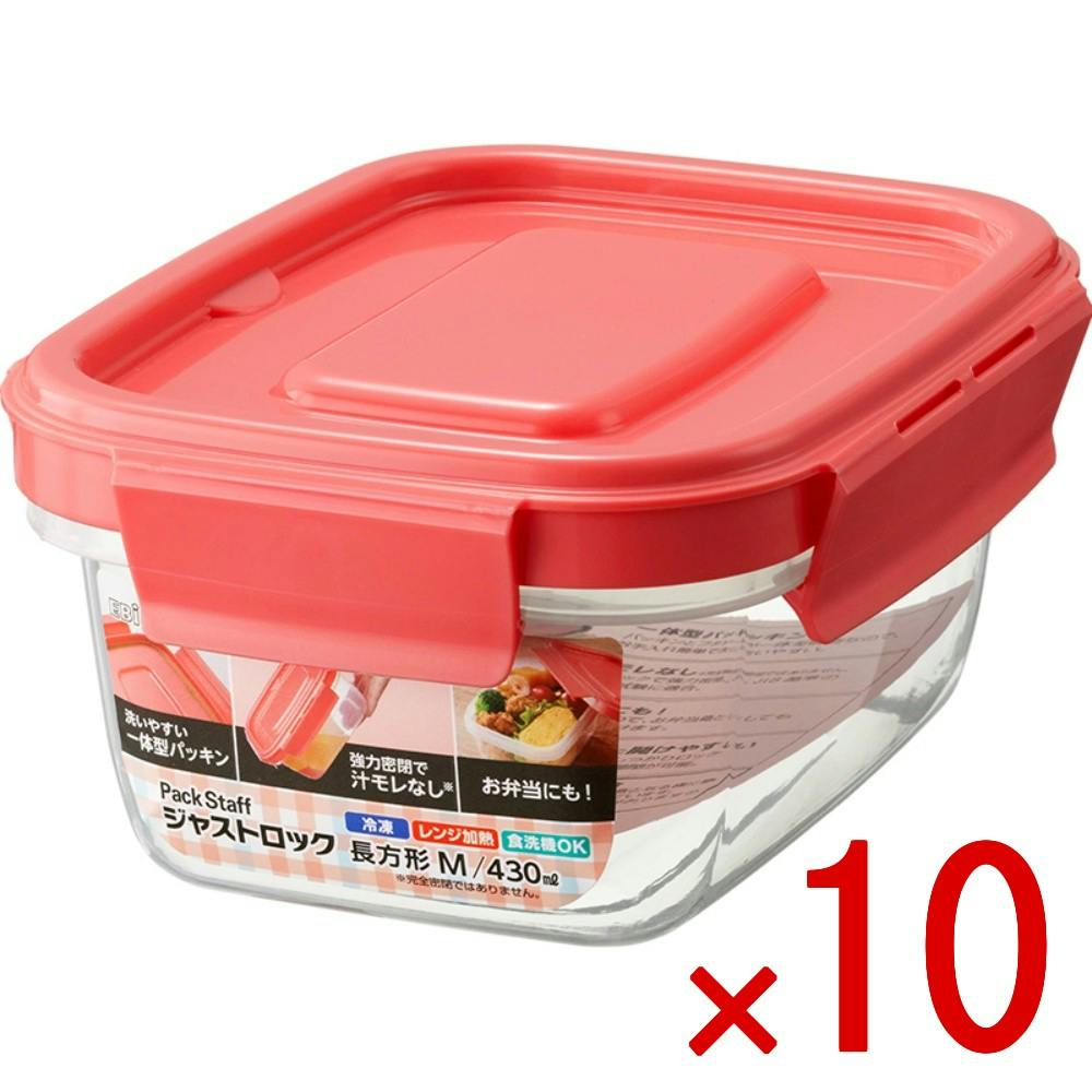 10点まとめ買い】パックスタッフ ジャストロック長方形M・1コ入 × 10点