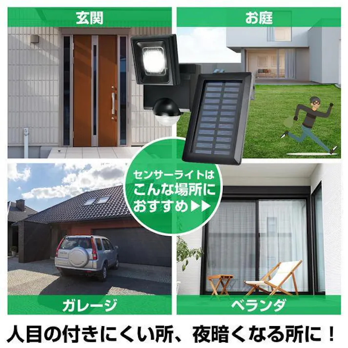箱痛みのアウトレット品 ELPA ソーラーセンサーライト ESL-N111SL 1958-3 分離 人感センサーライト 強力 防犯ライト ガレージ 4901087216581