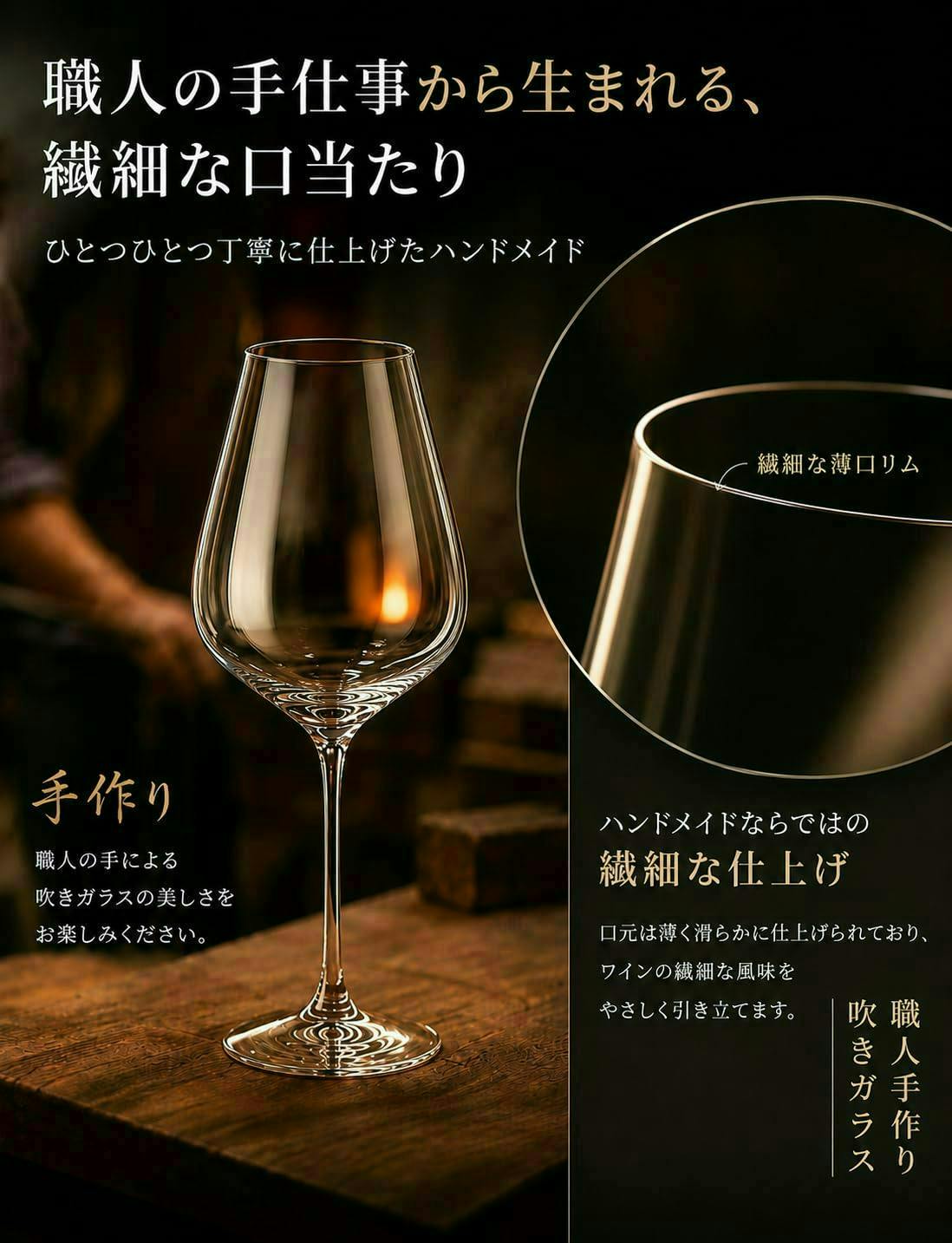 送料無料キャンペーン！】ワイングラス 【職人仕上げの本格香る