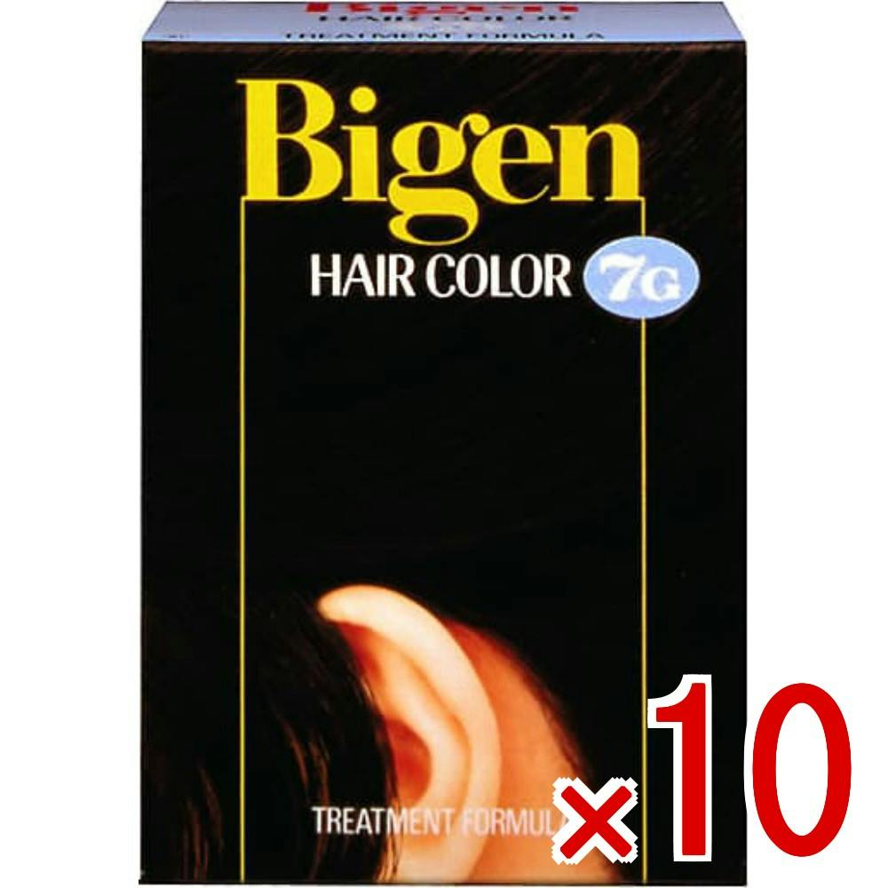 10点まとめ買い】ビゲン ヘアカラー 7G 自然な黒褐色 × 10点 ホーユー