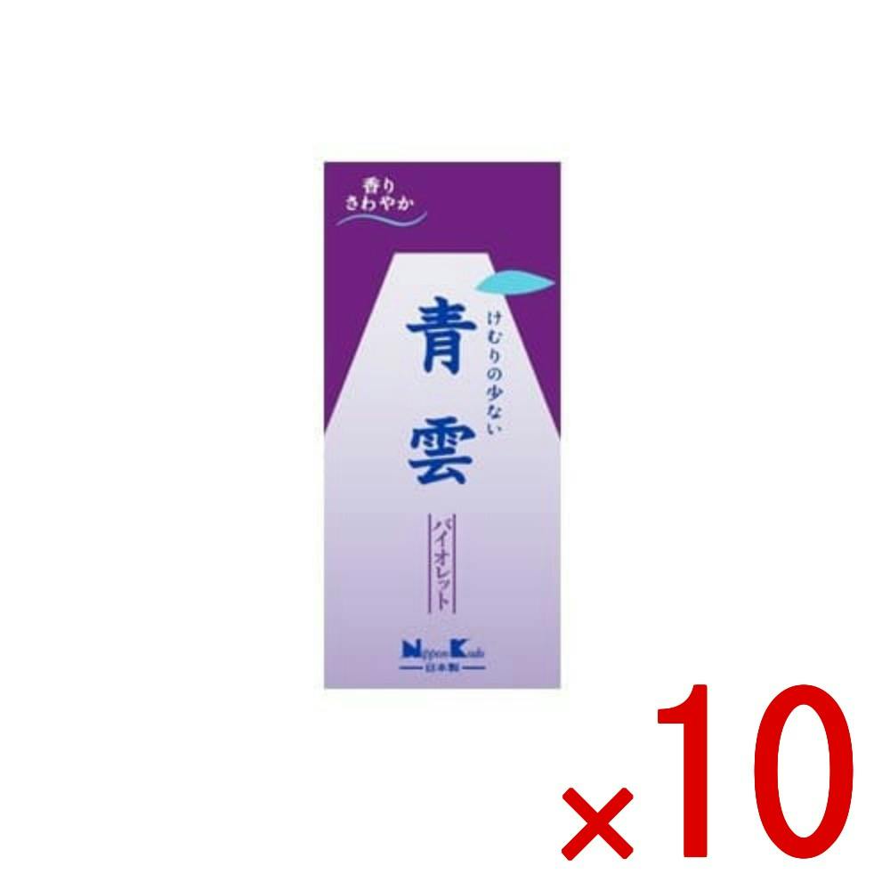 10点まとめ買い】青雲バイオレットバラ詰 約80G × 10点 日本香堂