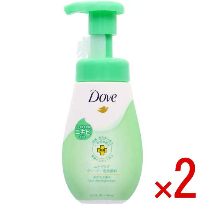 【2点まとめ買い】ダヴ ニキビケア クリーミー泡洗顔料 × 2点 ユニリーバ アクネ菌を殺菌しニキビを防ぐ なめらかな素肌に 【送料込み】