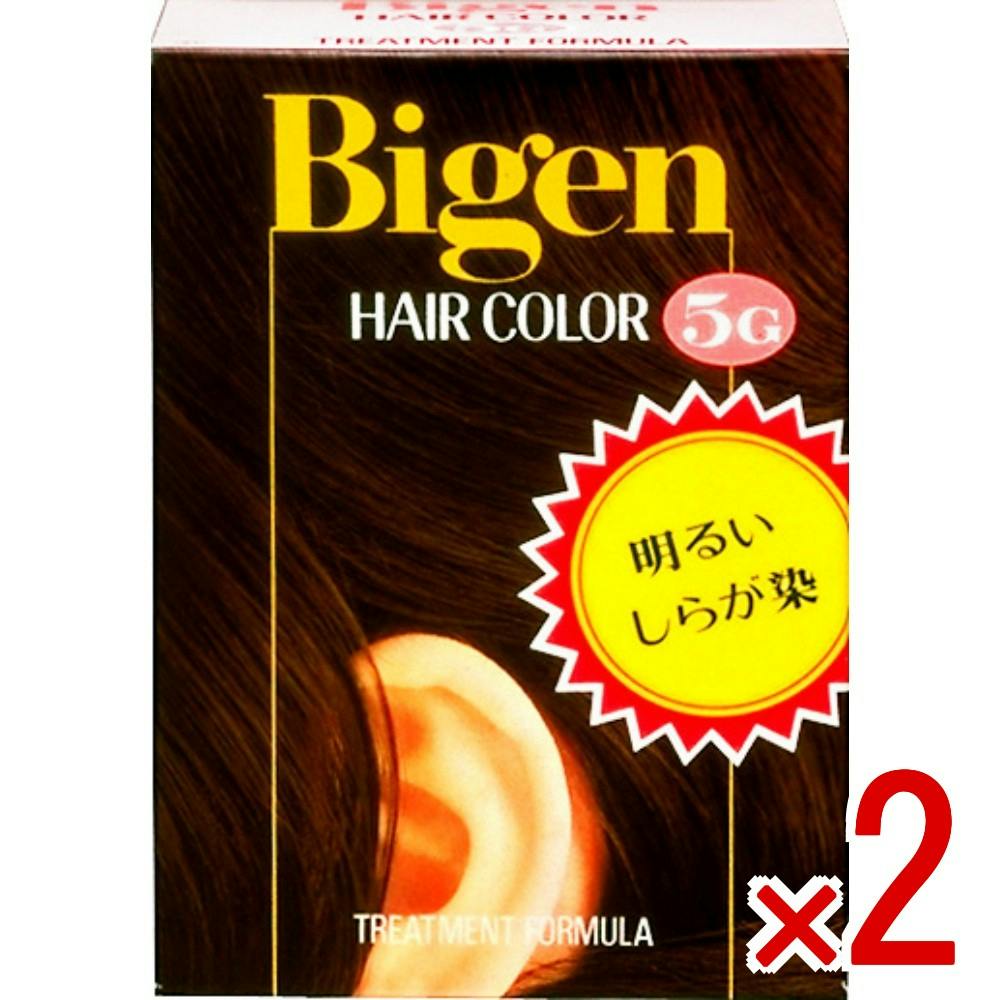 2点まとめ買い】ビゲン ヘアカラー 5G 深い栗色 × 2点 ホーユー 全体