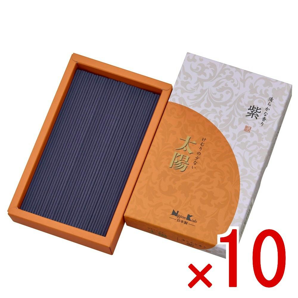 10点まとめ買い】太陽 紫 バラ詰 × 10点 日本香堂 新たな息吹を