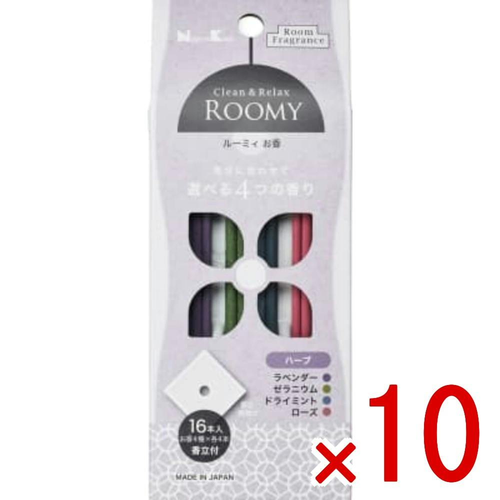 10点まとめ買い】日本香堂 ROOMY C＆R ハーブ16本 × 10点 日本香堂 4