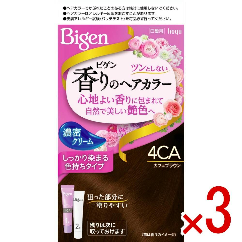 3点まとめ買い】ビゲン 香りのヘアカラー クリーム 4CA カフェブラウン
