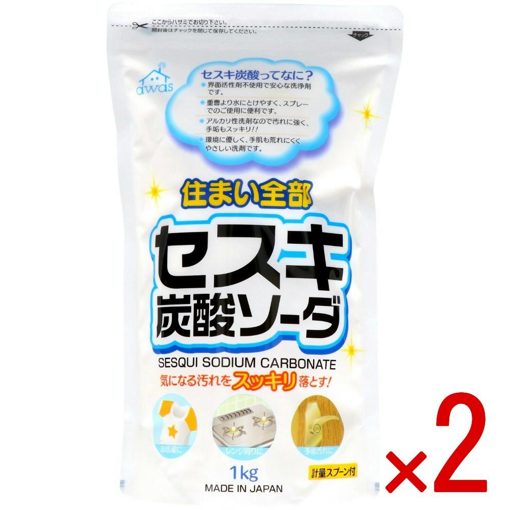 2点まとめ買い】セスキ炭酸ソーダ 大 × 2点 ロケット石鹸 重曹より水に