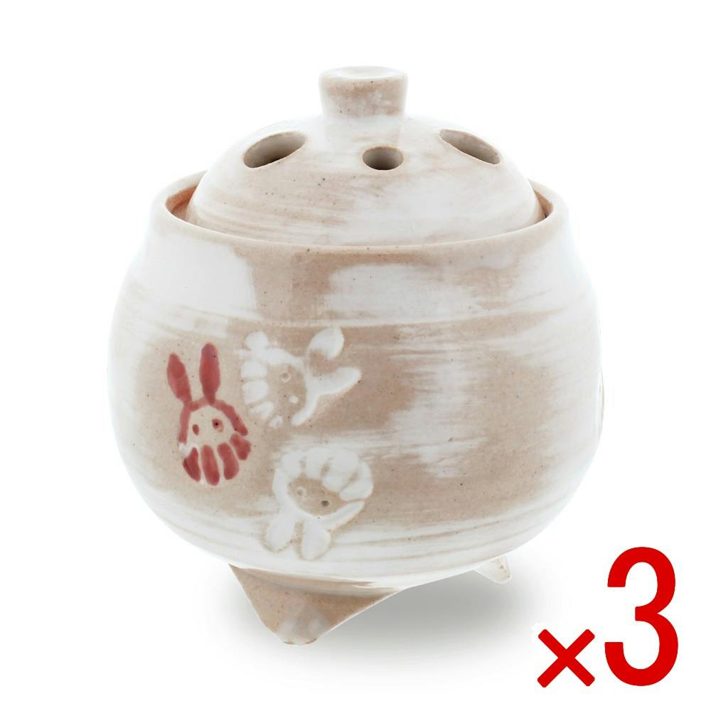 3点まとめ買い】香炉 だるまうさぎ × 3点 日本香堂 まるでウサギたちが