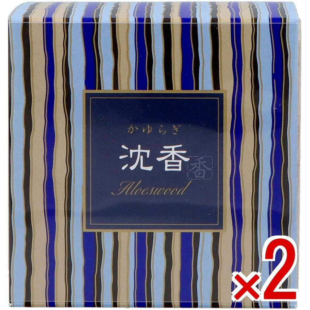 2点まとめ買い】かゆらぎ 沈香 コーン12個入 香立付 × 2点 日本香堂