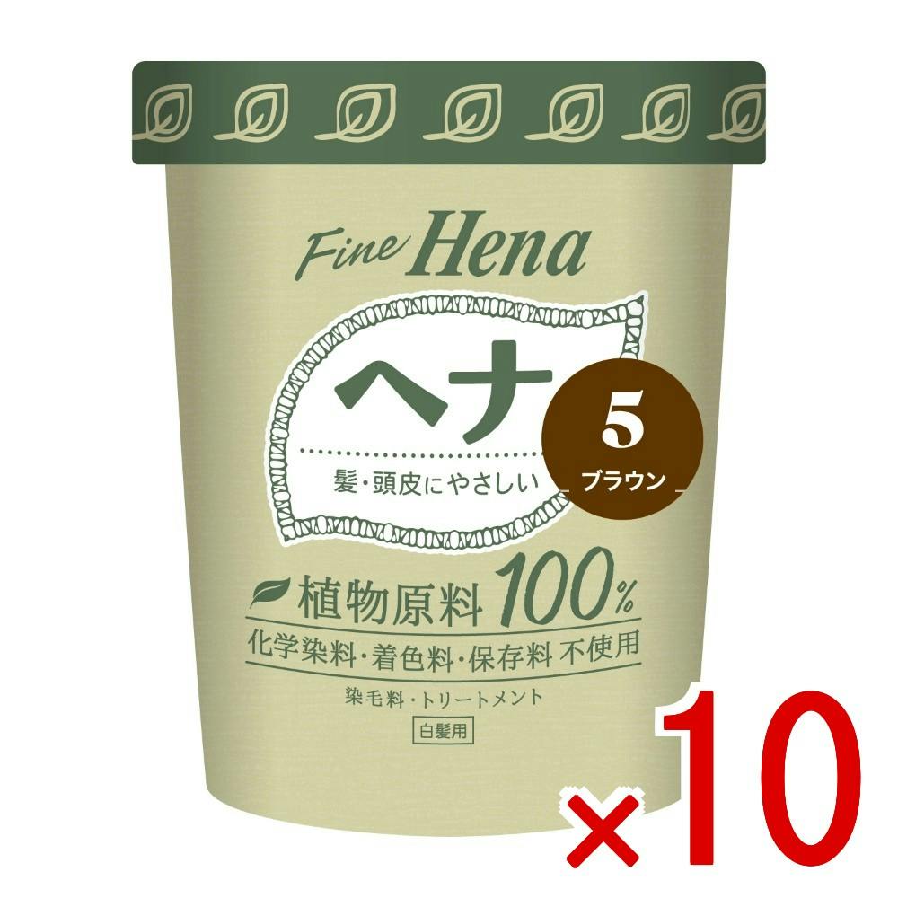 10点まとめ買い】テンスター ファインヘナ2P ブラウン 40g×2 × 10点