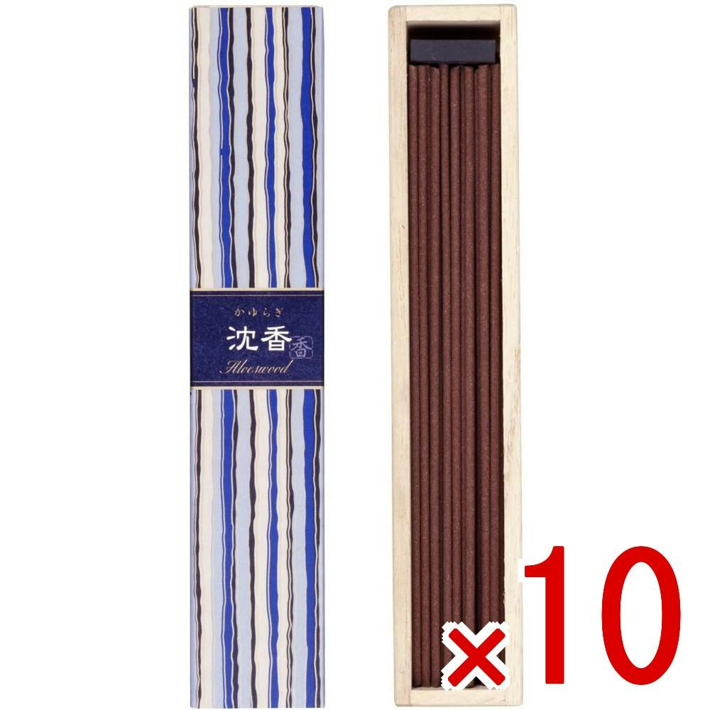 10点まとめ買い】かゆらぎ スティック 沈香 × 10点 日本香堂 沈香の