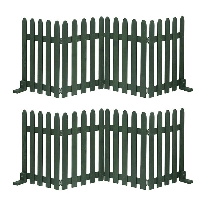 フェンス 木製 屋外 置くだけ 柵 ガーデニング 折りたたみ 木製