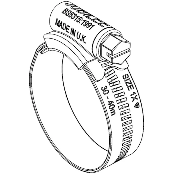 【CAINZ-DASH】JUBILEE社 ホースクリップ 締付径 260-292mm (5個入) JBL-11.5MS【別送品】