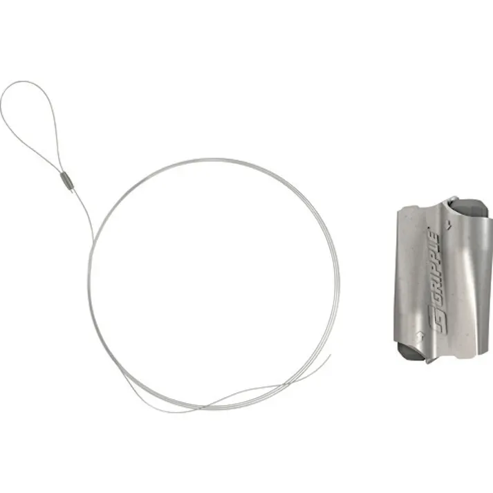 【CAINZ-DASH】グリップルジャパン ワイヤーロープ エキスプレス No.2 + ループ(亜鉛メッキ) - 5m XP2-LG-5M-1B【別送品】